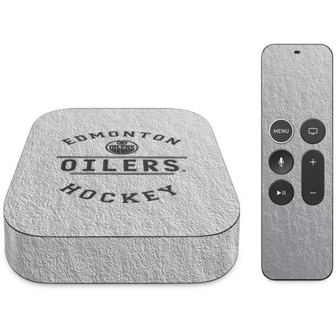 NHL Edmonton Oilers Black Text Apple TV Skin